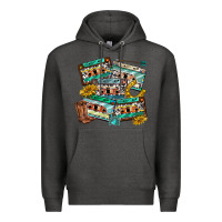 Charcoal Heather 90s country casette tapes Premium Hoodie - texasbilliewilder