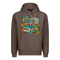 Coffee 90s country casette tapes Premium Hoodie - texasbilliewilder