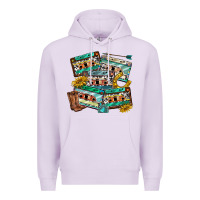 Lilac 90s country casette tapes Premium Hoodie - texasbilliewilder