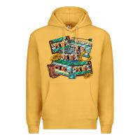 Mustard 90s country casette tapes Premium Hoodie - texasbilliewilder