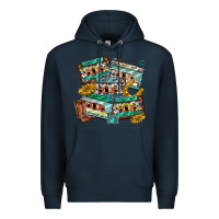 Navy 90s country casette tapes Premium Hoodie - texasbilliewilder