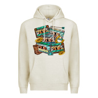 Oatmeal Heather 90s country casette tapes Premium Hoodie - texasbilliewilder