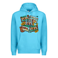 Ocean Blue 90s country casette tapes Premium Hoodie - texasbilliewilder