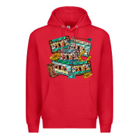 Red 90s country casette tapes Premium Hoodie - texasbilliewilder