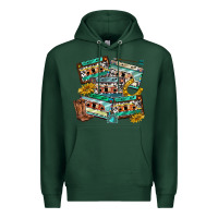 Sports Green 90s country casette tapes Premium Hoodie - texasbilliewilder