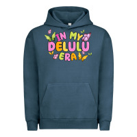 Pigment Midnight Navy in my delulu era Urban Hoodie - MaliasSmallBusiness