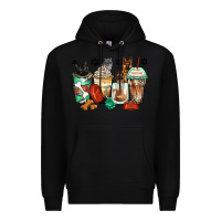 Black german shepherd black and grey cat coffee cups Premium Hoodie - Zillion Design Studio