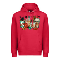 Cardinal german shepherd black and grey cat coffee cups Premium Hoodie - Zillion Design Studio