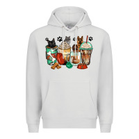 Dove Grey german shepherd black and grey cat coffee cups Premium Hoodie - Zillion Design Studio