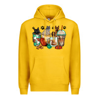 Lemon german shepherd black and grey cat coffee cups Premium Hoodie - Zillion Design Studio
