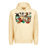 Pina Colada german shepherd black and grey cat coffee cups Premium Hoodie - Zillion Design Studio