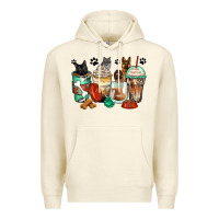Sandshell german shepherd black and grey cat coffee cups Premium Hoodie - Zillion Design Studio