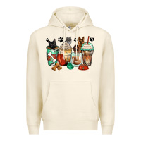Tofu german shepherd black and grey cat coffee cups Premium Hoodie - Zillion Design Studio