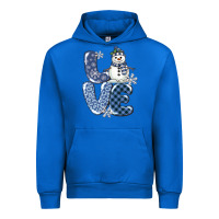 Cobalt love snowman Urban Hoodie - MaliasSmallBusiness