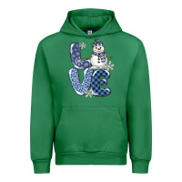 Emerald love snowman Urban Hoodie - MaliasSmallBusiness