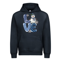 Navy love snowman Urban Hoodie - MaliasSmallBusiness