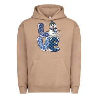 Pigment Burro love snowman Urban Hoodie - MaliasSmallBusiness