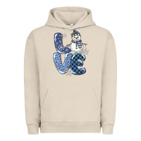 Pigment French Oak love snowman Urban Hoodie - MaliasSmallBusiness