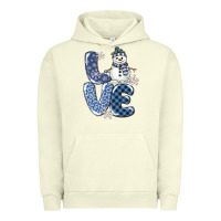 Pigment Pistachio love snowman Urban Hoodie - MaliasSmallBusiness