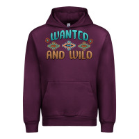 Mauve Wine wanted and wild Urban Hoodie - MaliasSmallBusiness