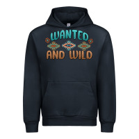 Navy wanted and wild Urban Hoodie - MaliasSmallBusiness