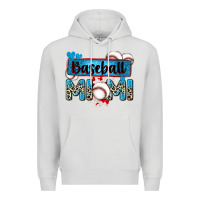 Dove Grey baseball mimi with leopard Premium Hoodie - Zillion Design Studio