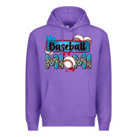Purple baseball mimi with leopard Premium Hoodie - Zillion Design Studio