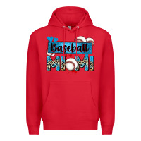 Red baseball mimi with leopard Premium Hoodie - Zillion Design Studio