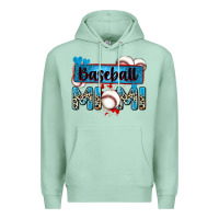 Seafoam baseball mimi with leopard Premium Hoodie - Zillion Design Studio