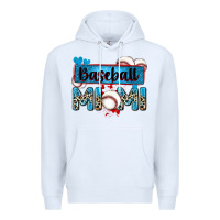 White baseball mimi with leopard Premium Hoodie - Zillion Design Studio