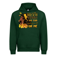 Foreset Green even in the midst of my storm i see god Urban Hoodie - MaliasSmallBusiness