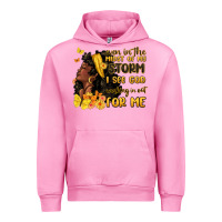 Fuchsia Pink even in the midst of my storm i see god Urban Hoodie - MaliasSmallBusiness