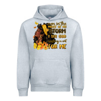 Heather Grey even in the midst of my storm i see god Urban Hoodie - MaliasSmallBusiness