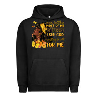Pigment Black even in the midst of my storm i see god Urban Hoodie - MaliasSmallBusiness