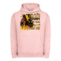 Pigment Salmon even in the midst of my storm i see god Urban Hoodie - MaliasSmallBusiness