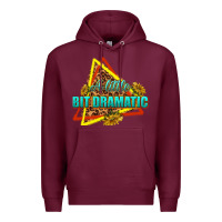 Burgundy a little bit dramatic Premium Hoodie - texasbilliewilder