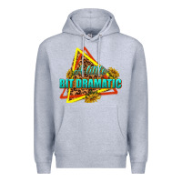 Heather Grey a little bit dramatic Premium Hoodie - texasbilliewilder