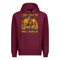 Burgundy western rodeo Premium Hoodie - texasbilliewilder