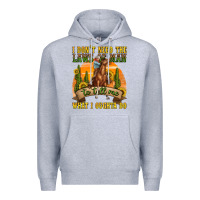 Heather Grey western rodeo Premium Hoodie - texasbilliewilder