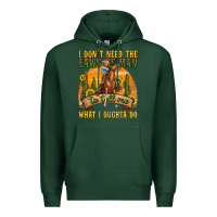 Sports Green western rodeo Premium Hoodie - texasbilliewilder