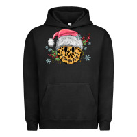 Pigment Black leopard smiley face Urban Hoodie - MaliasSmallBusiness