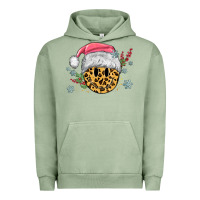 Pigment Oil Green leopard smiley face Urban Hoodie - MaliasSmallBusiness