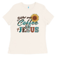 Bone give me coffee and jesus Ladies Tee - Artiststas