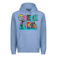 Colony Blue creek life kayaking Premium Hoodie - Zillion Design Studio