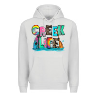 Dove Grey creek life kayaking Premium Hoodie - Zillion Design Studio