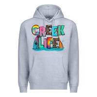 Heather Grey creek life kayaking Premium Hoodie - Zillion Design Studio