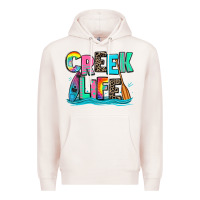 Pale Pink creek life kayaking Premium Hoodie - Zillion Design Studio