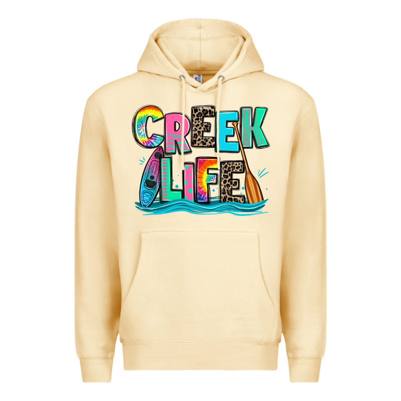 Creek Life Kayaking Premium Hoodie by Zillion Design Studio | Teevron