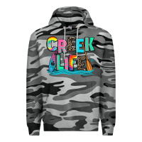 Slate Camo creek life kayaking Premium Hoodie - Zillion Design Studio