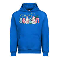 Cobalt tis the season snowman and christmas cake Urban Hoodie - MaliasSmallBusiness